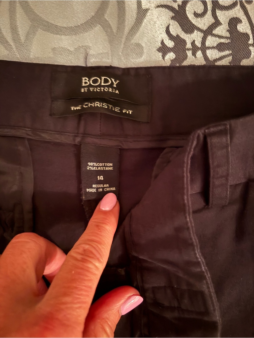 Victoria's Secret Body The Christie Fit Dark Purple Pants